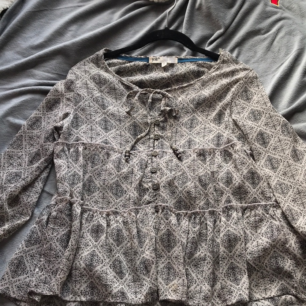 patterned blouse, Nordstrom BP